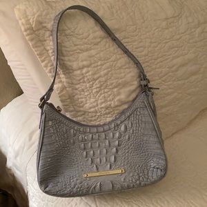 Brahmin purse, light blue, 11”L x 7”H x 3.25” deep